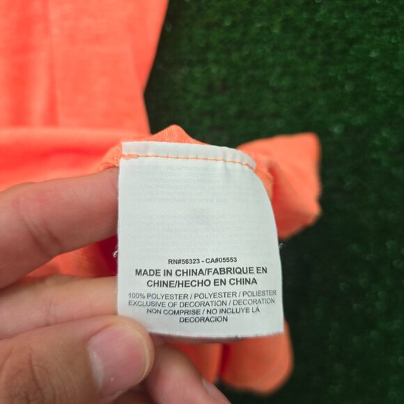 Nike Womens Tank Top XS Orange Sleeveless Dri-Fit Activewear Yoga Running‎ Gym - Picture 7 of 9